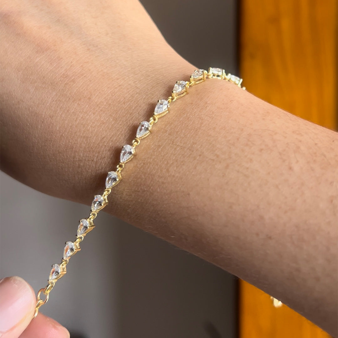 Pear Tennis Bracelet