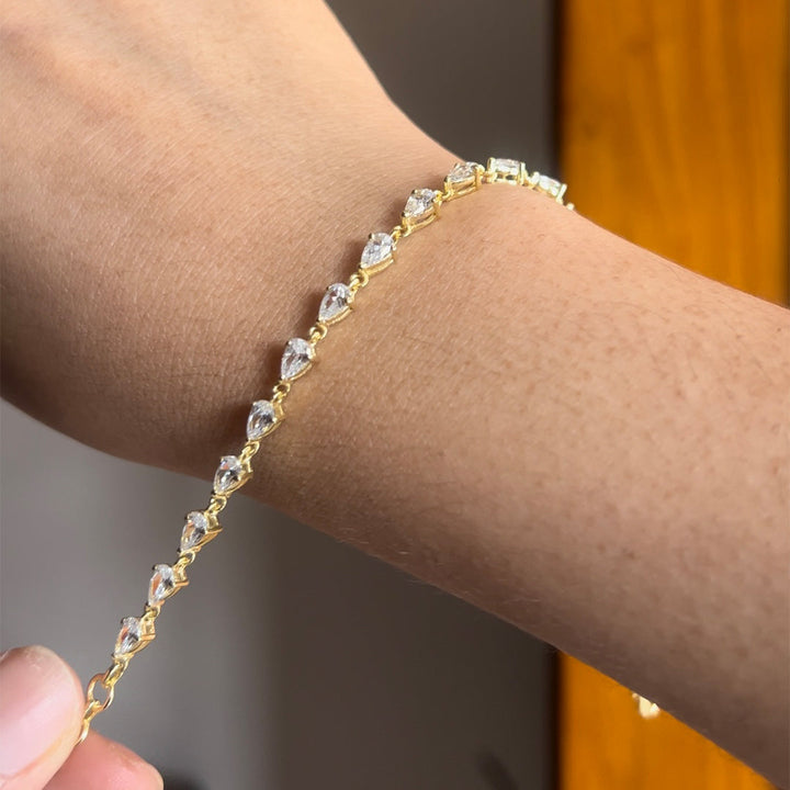 Pear Tennis Bracelet