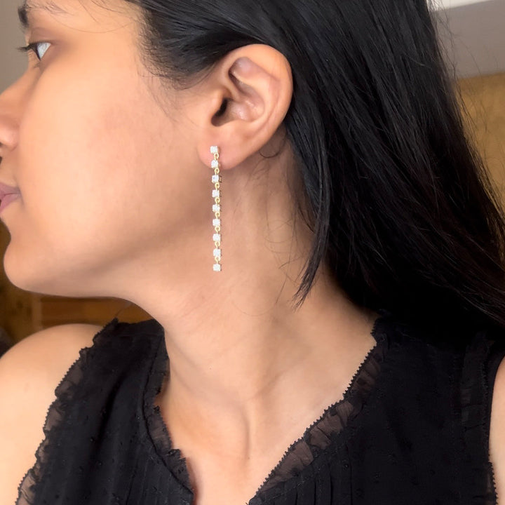 Round Diamond Danglers