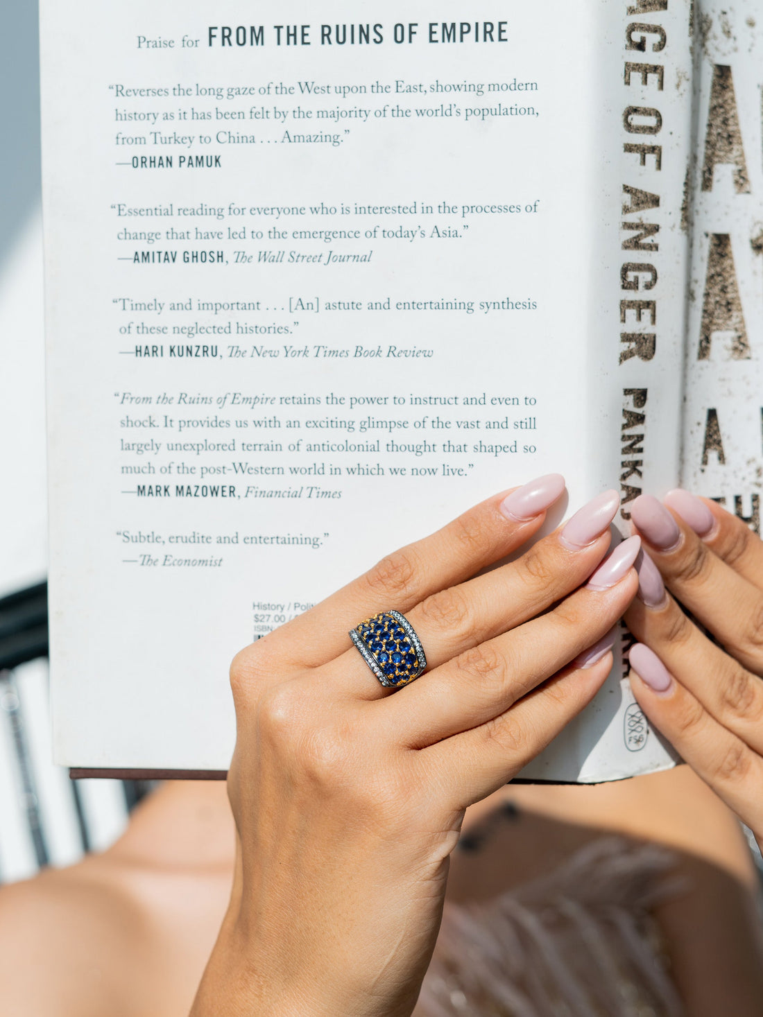 Abalone Adjustable Ring