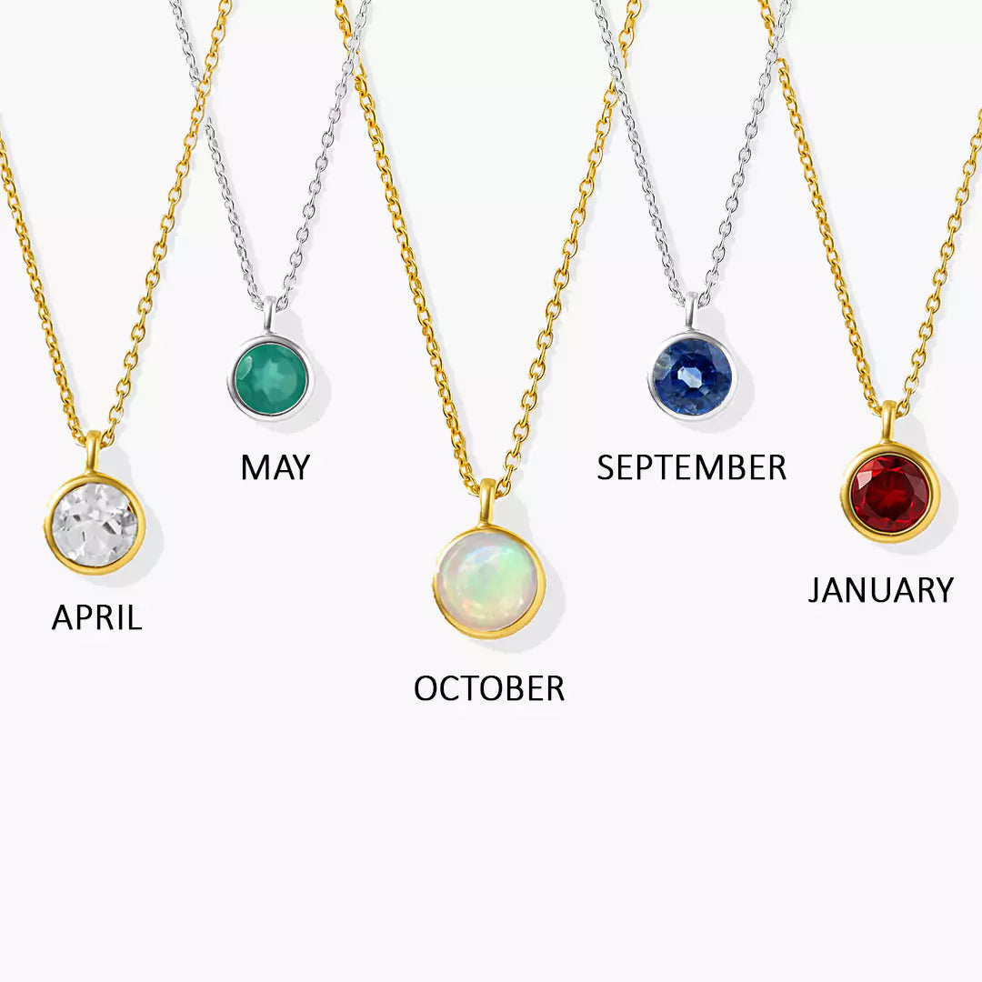 Birthstone Pendant Necklace
