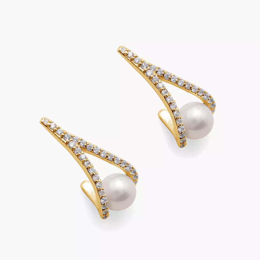 Claw Pearl Earrings