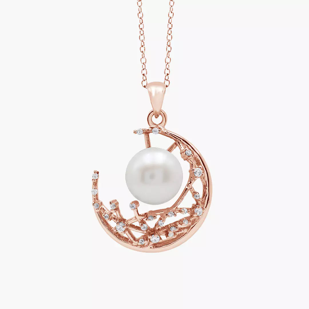 Crescent Pearl Necklace