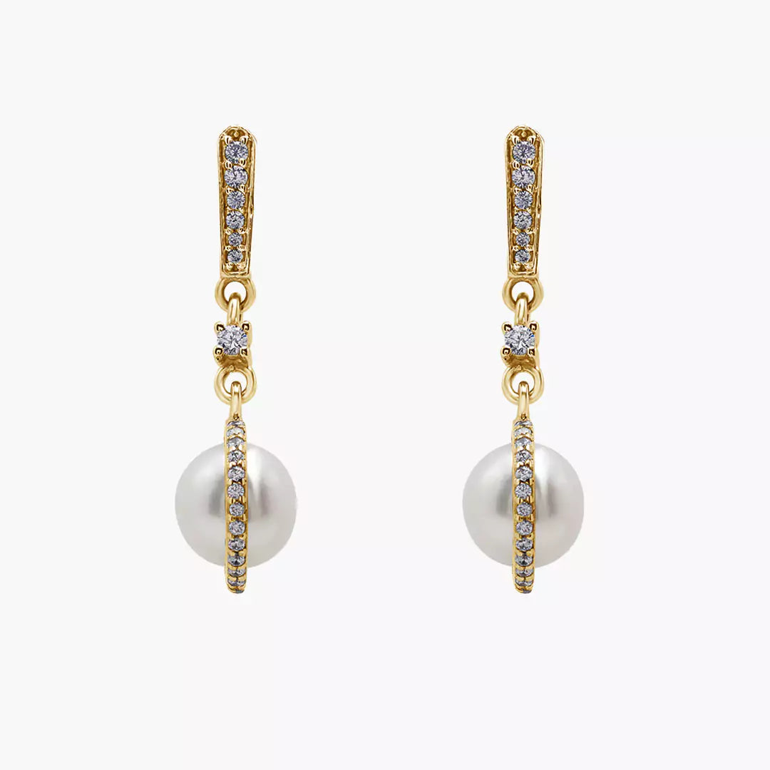 Diamond Pearl Danglers