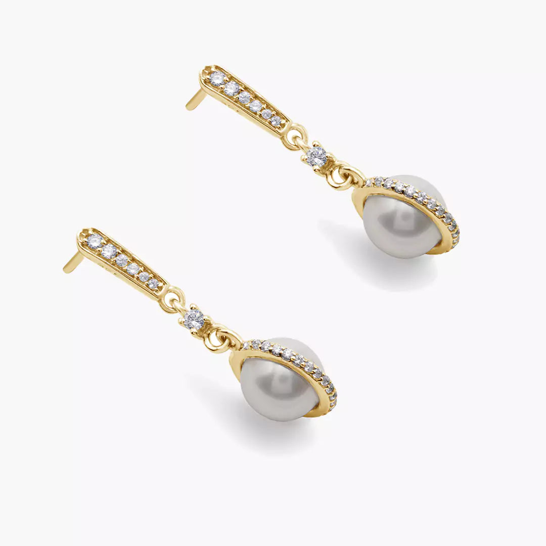 Diamond Pearl Danglers
