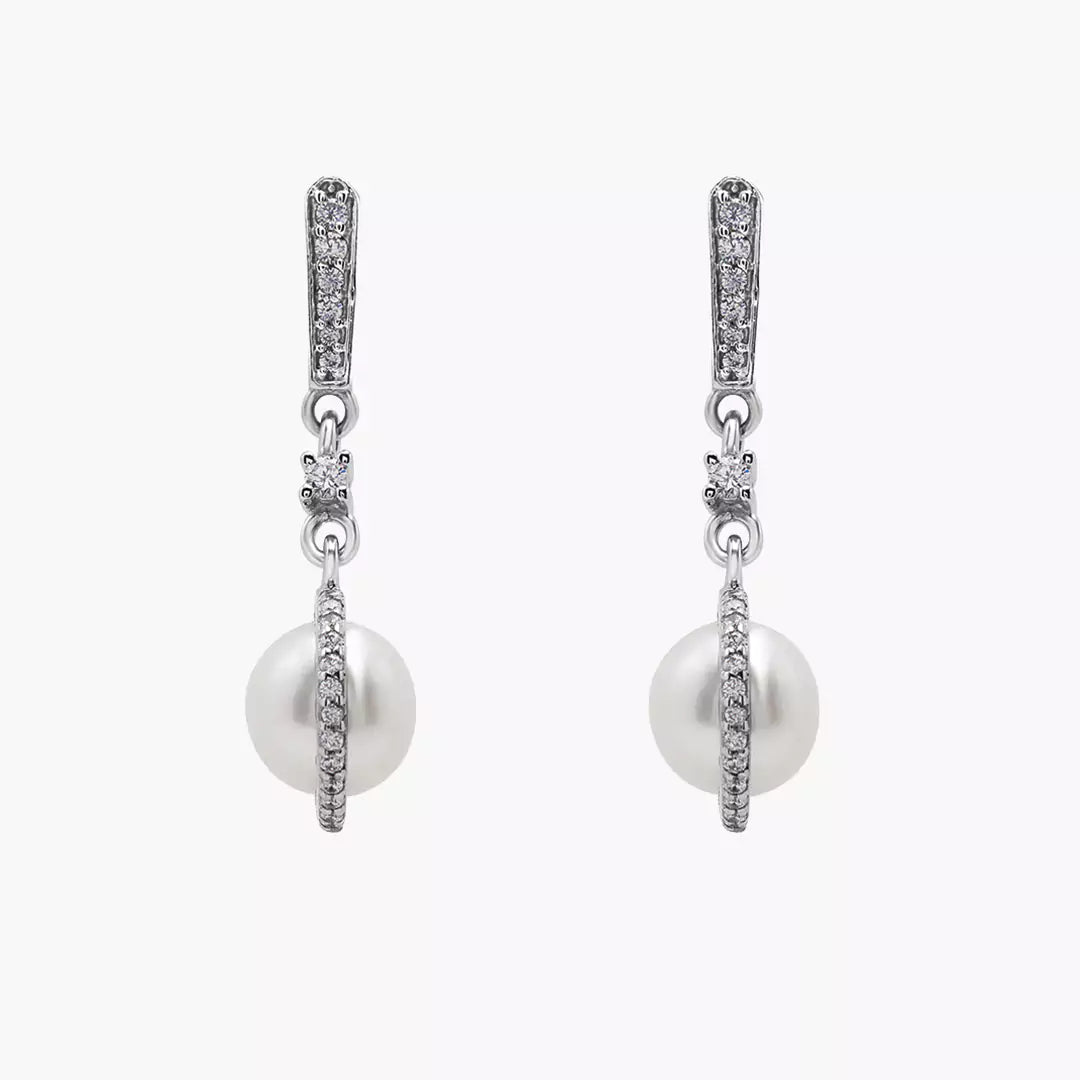 Diamond Pearl Danglers