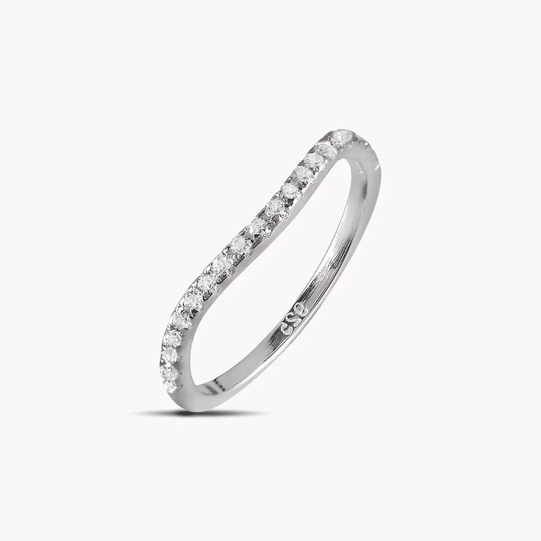 Diamond Wavy Ring