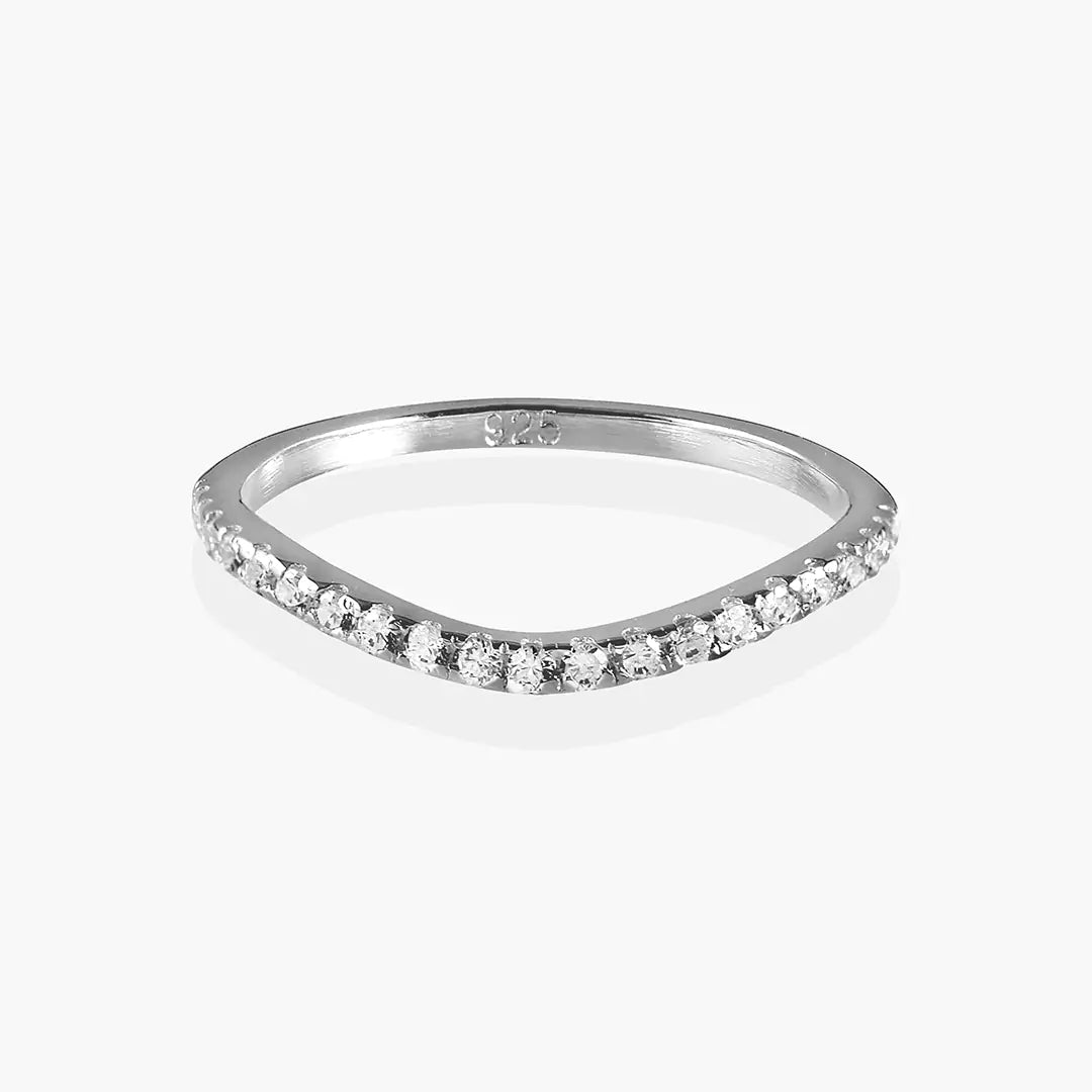 Diamond Wavy Ring