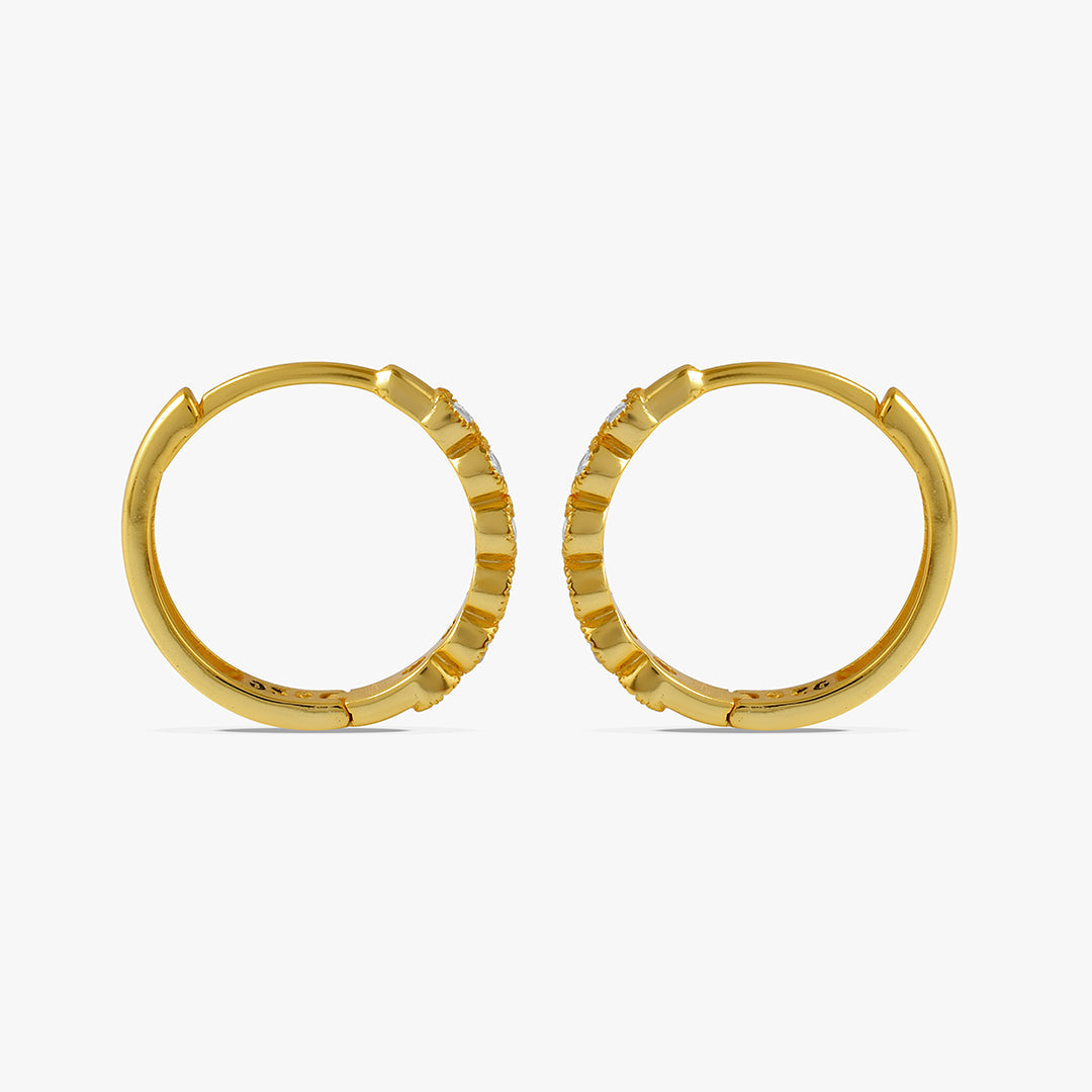 Diamond Studded Huggies