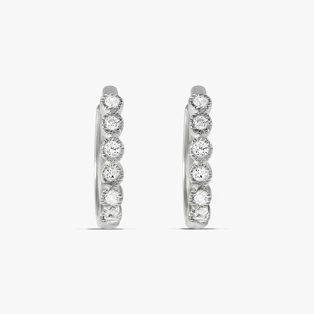 Diamond Studded Huggies