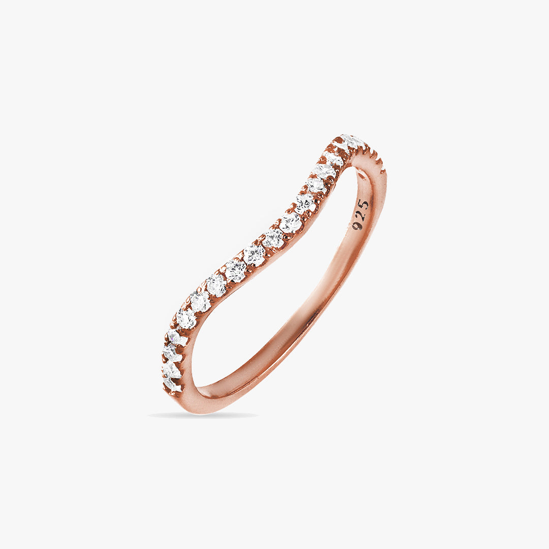 Diamond Wavy Ring