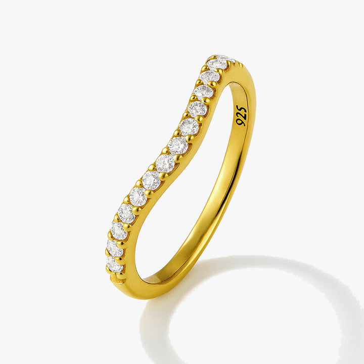 Diamond Wavy Ring