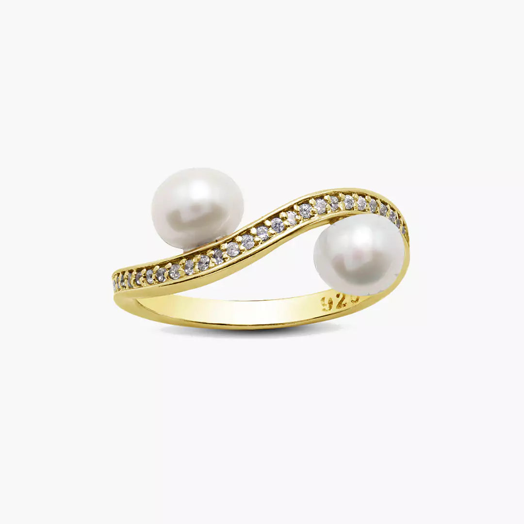Yin-Yang Pearl Ring