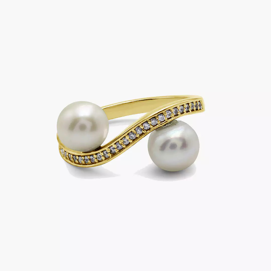Yin-Yang Pearl Ring