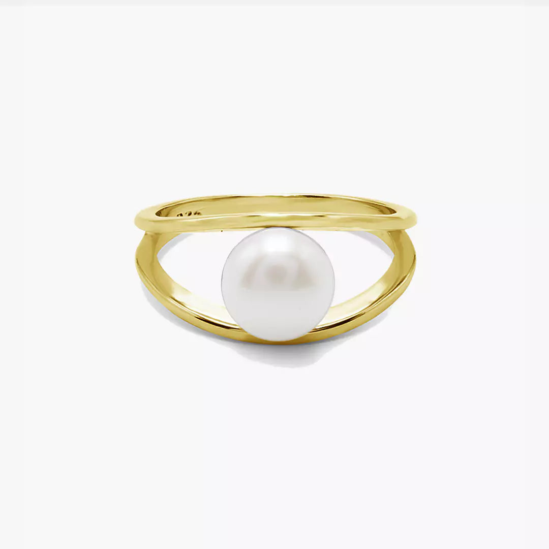 Encased Pearl Ring