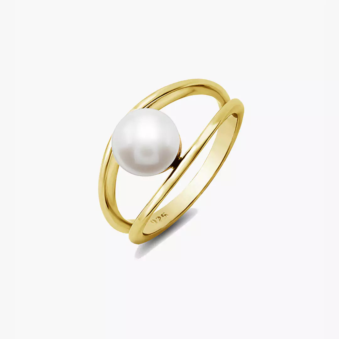 Encased Pearl Ring