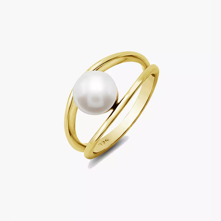 Encased Pearl Ring