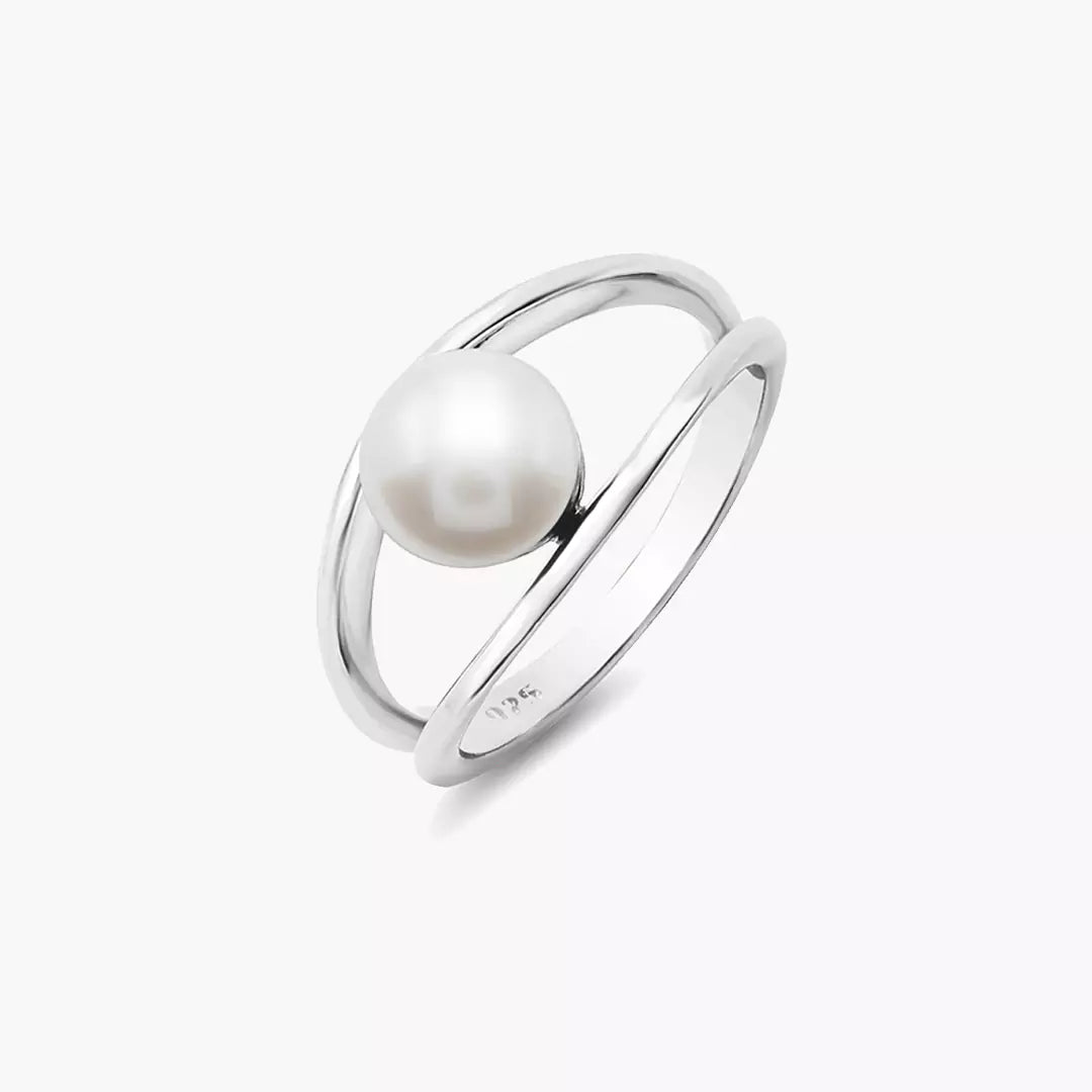 Encased Pearl Ring