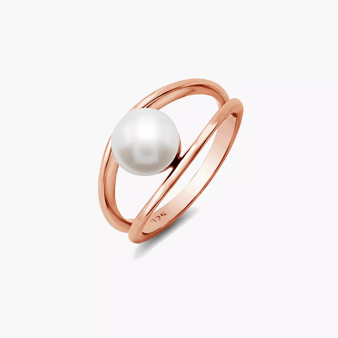 Encased Pearl Ring