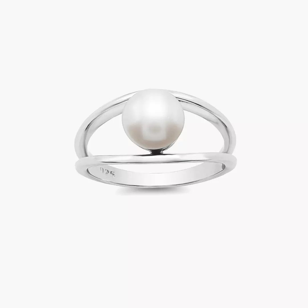 Encased Pearl Ring