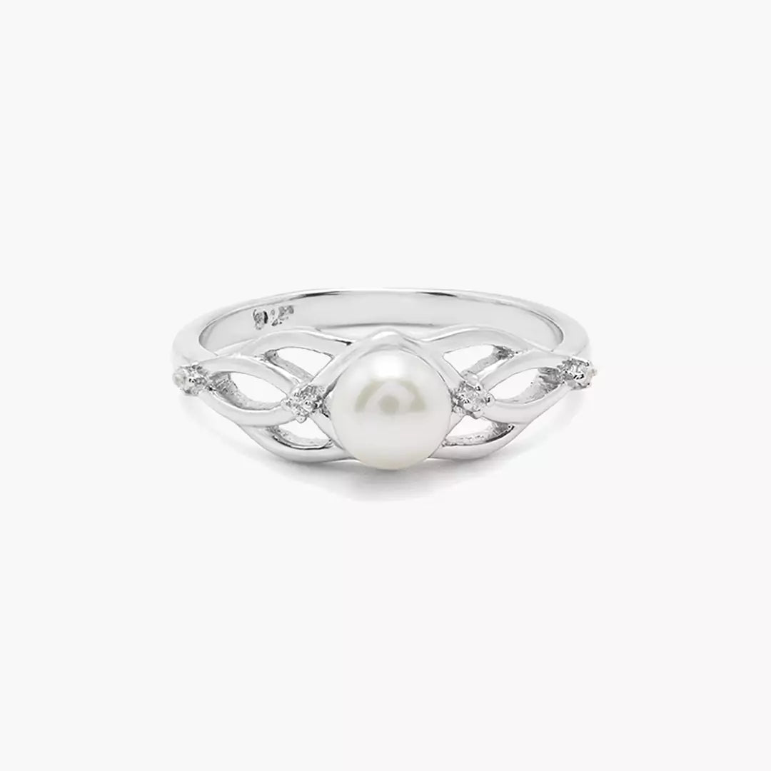 Entwined Pearl Ring