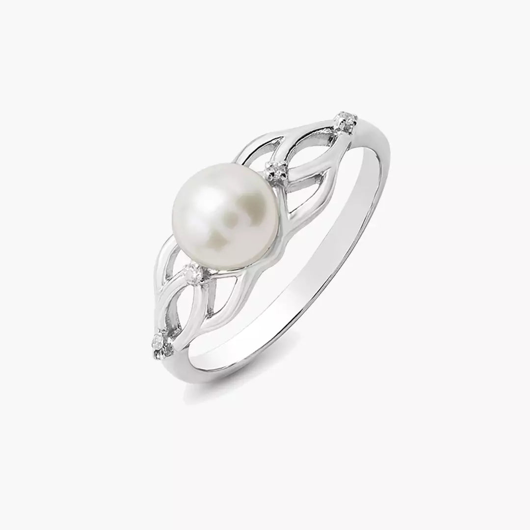 Entwined Pearl Ring