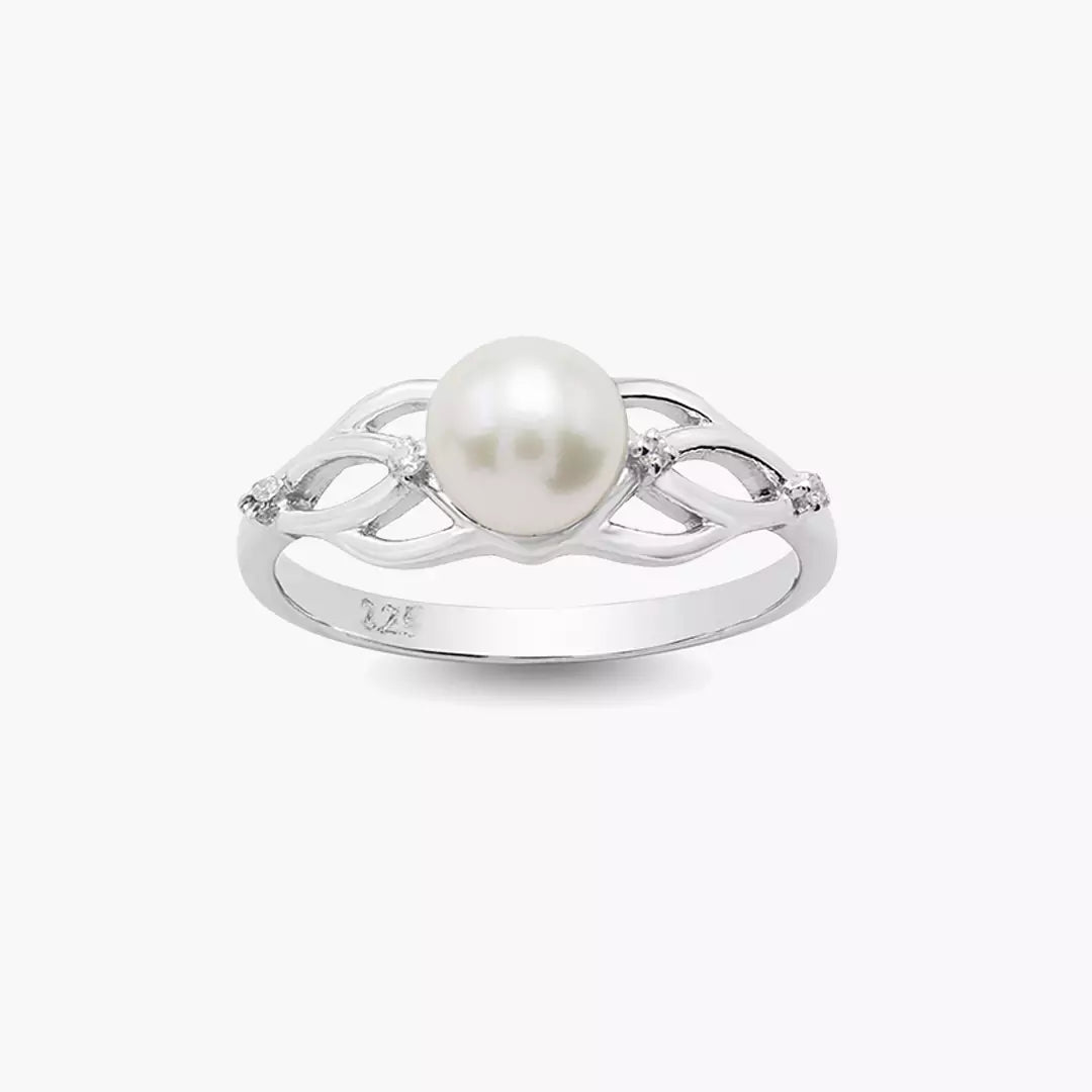 Entwined Pearl Ring