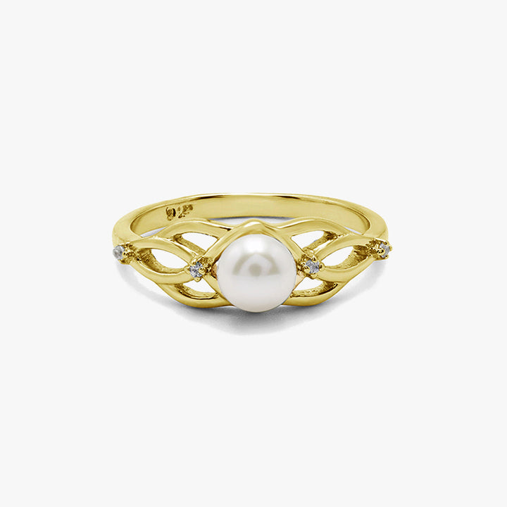Entwined Pearl Ring