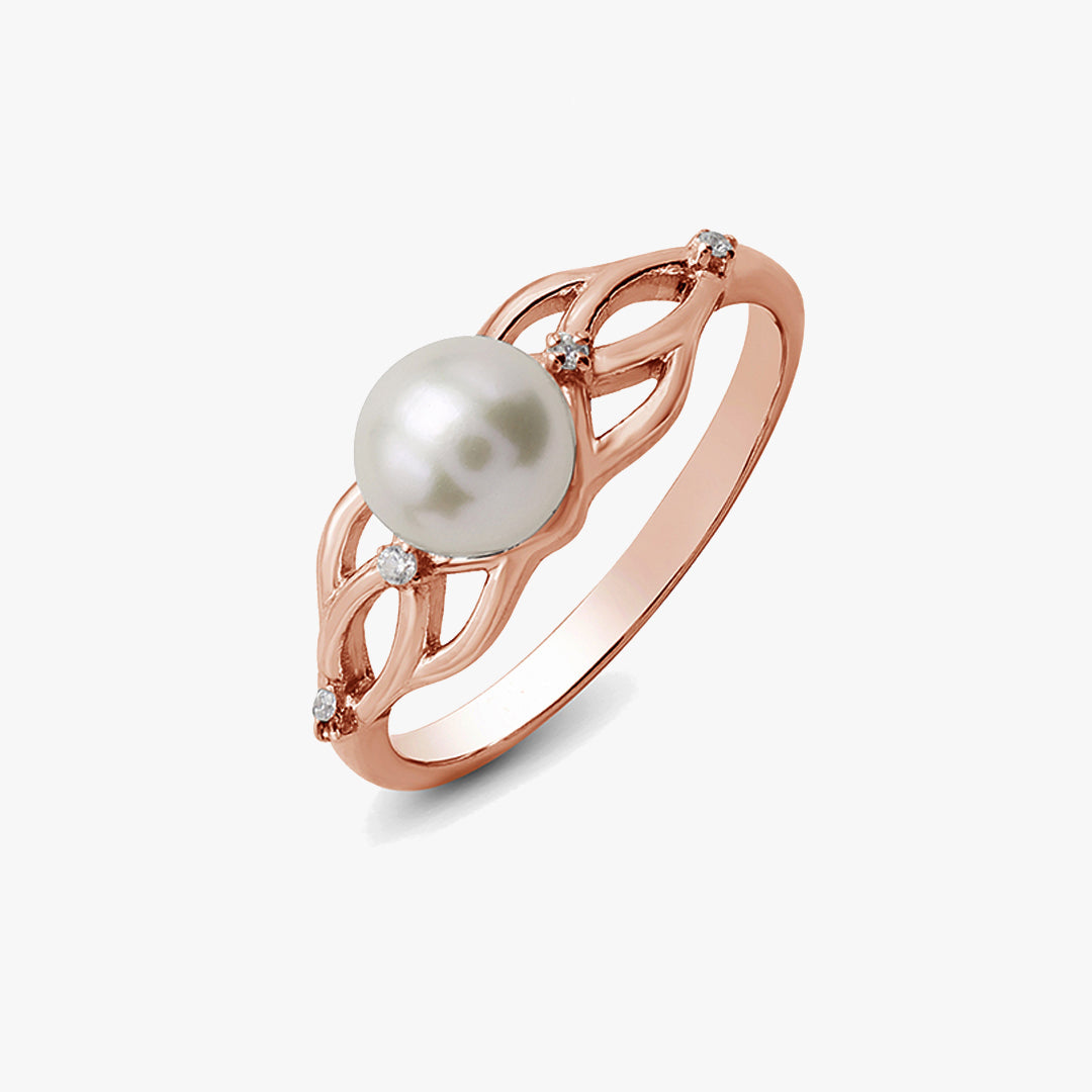 Entwined Pearl Ring