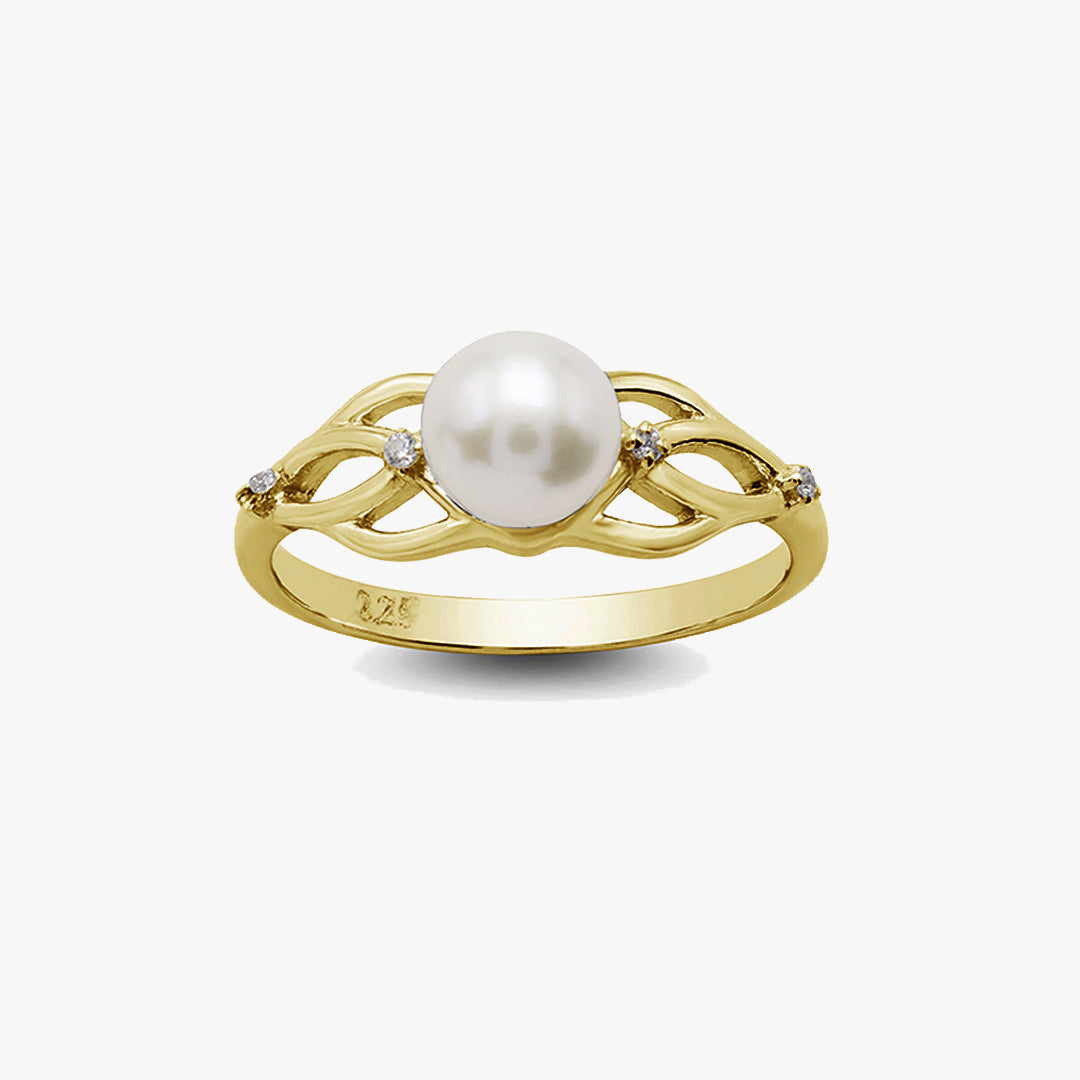 Entwined Pearl Ring
