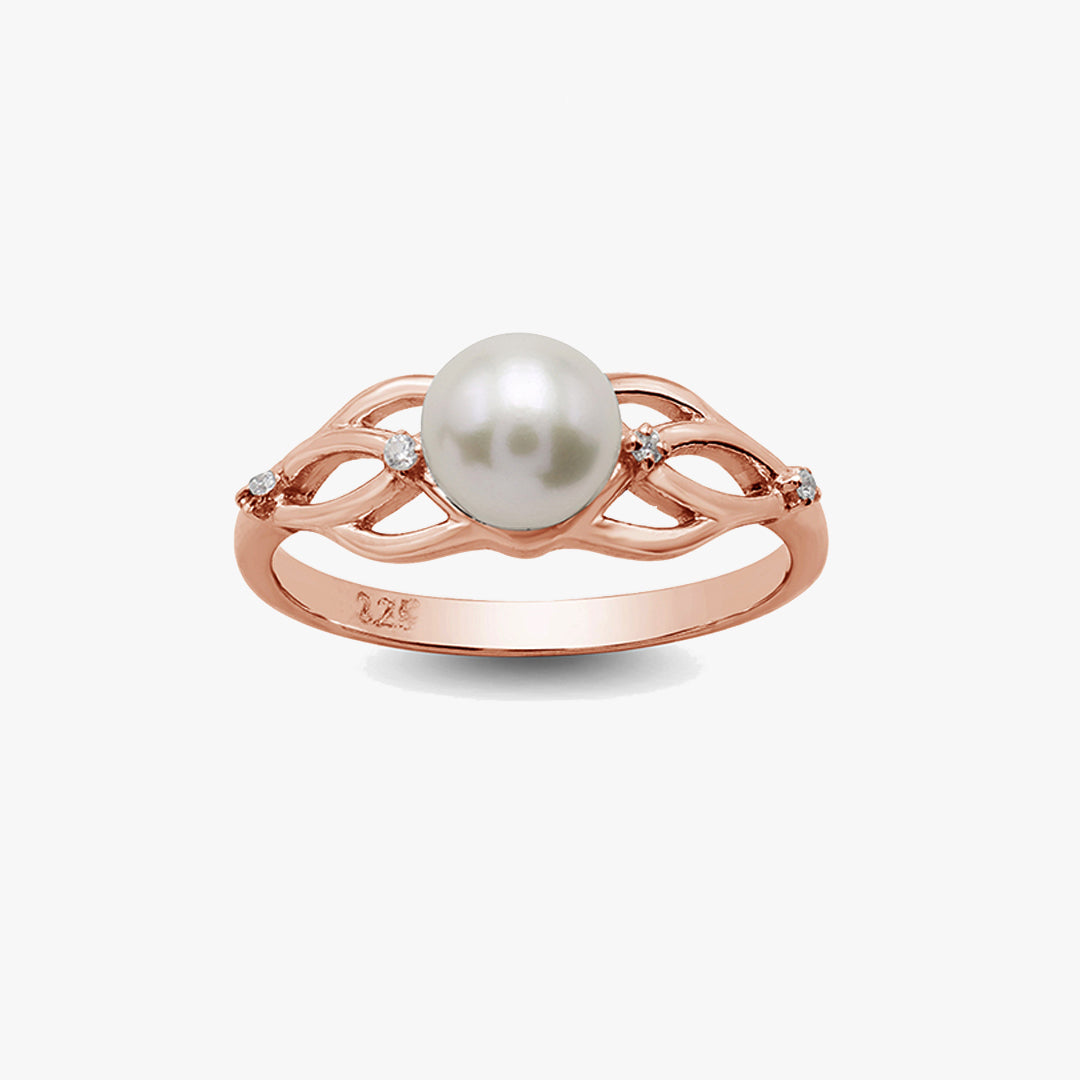 Entwined Pearl Ring