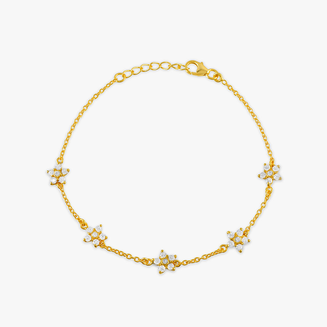 Floral Tennis Bracelet