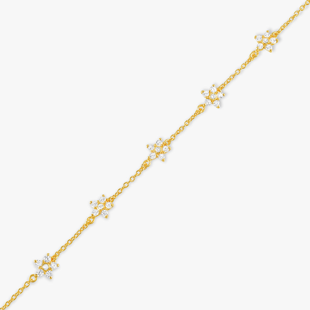 Floral Tennis Bracelet