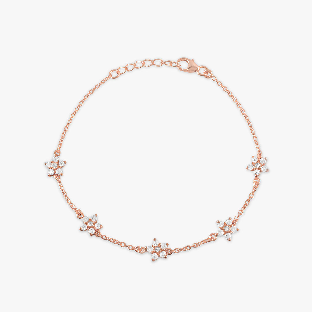 Floral Tennis Bracelet