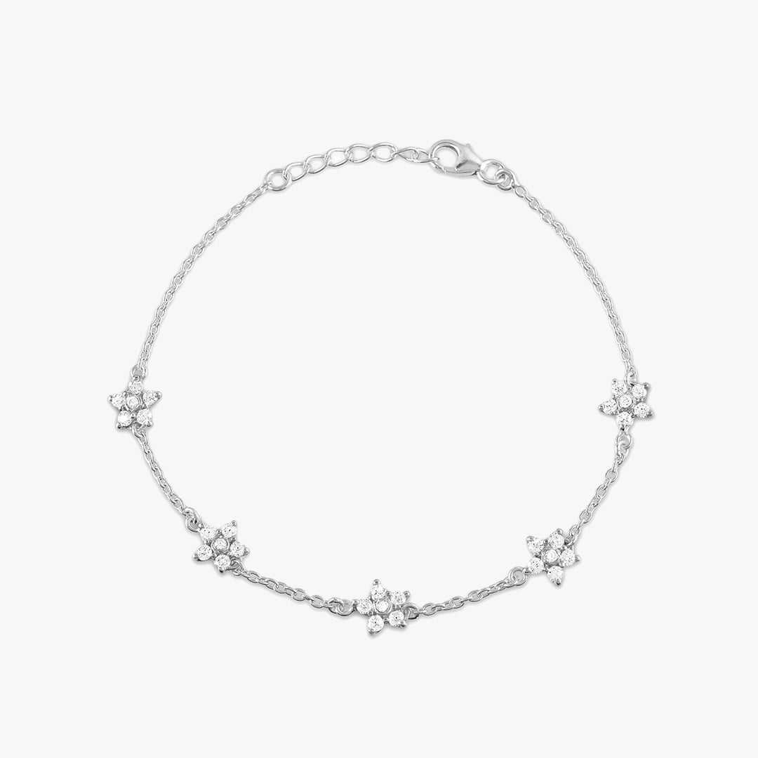 Floral Tennis Bracelet