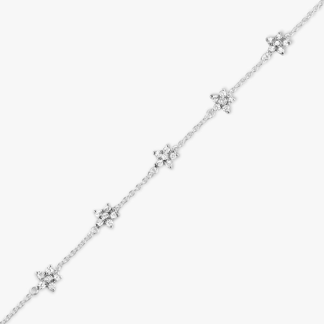 Floral Tennis Bracelet