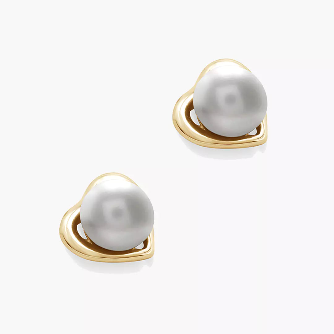 Hearty Pearl Studs