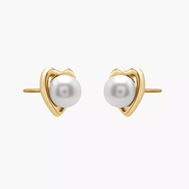 Hearty Pearl Studs