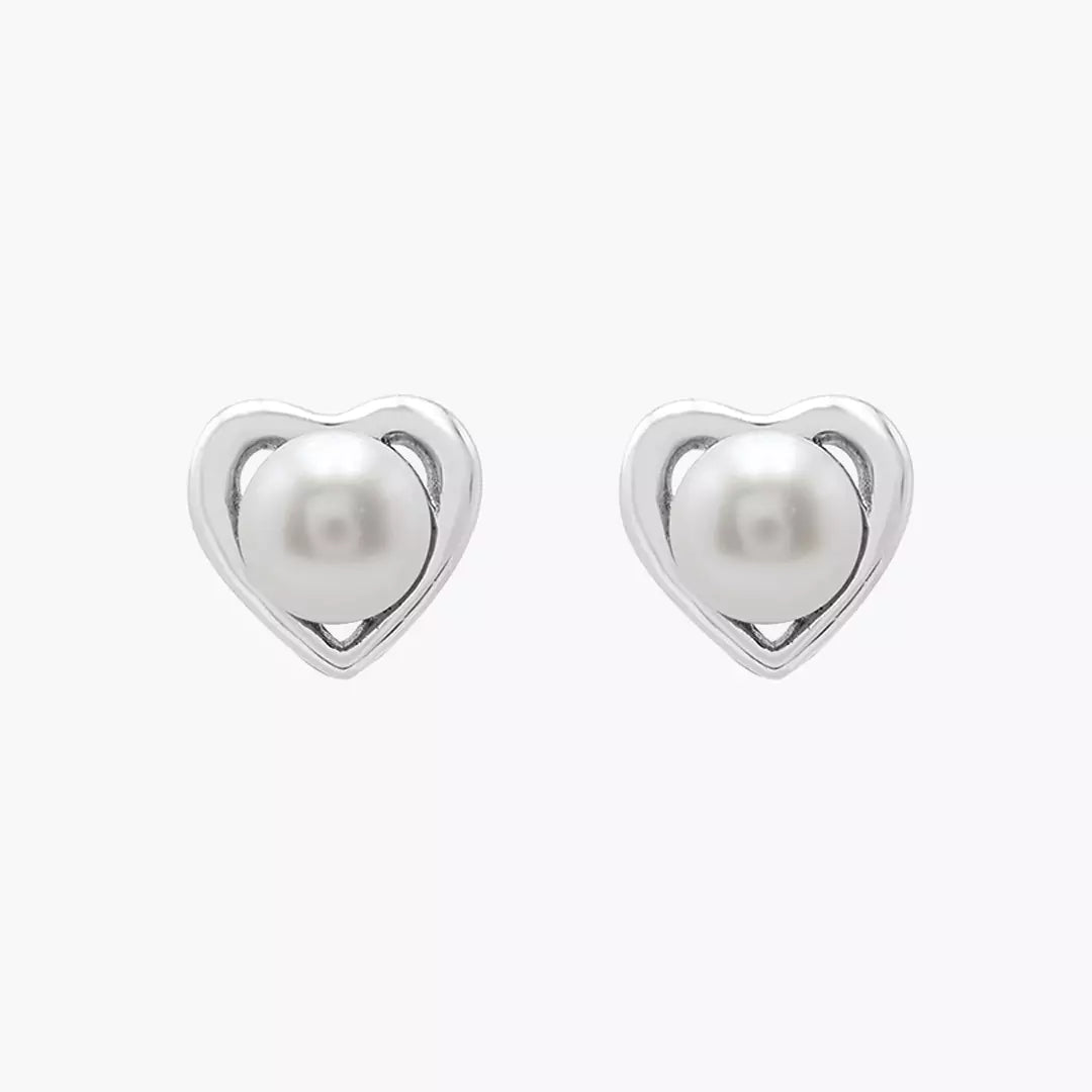 Hearty Pearl Studs