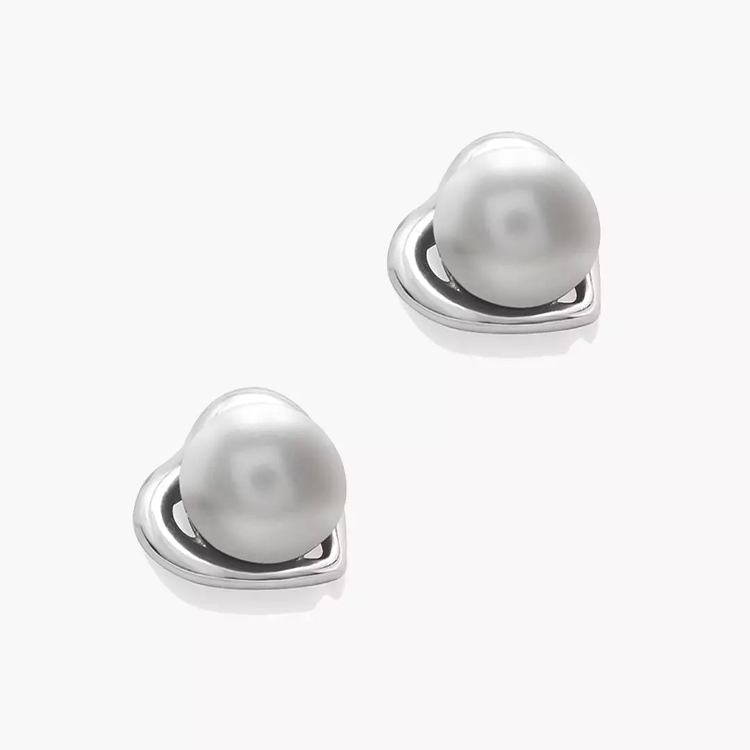 Hearty Pearl Studs