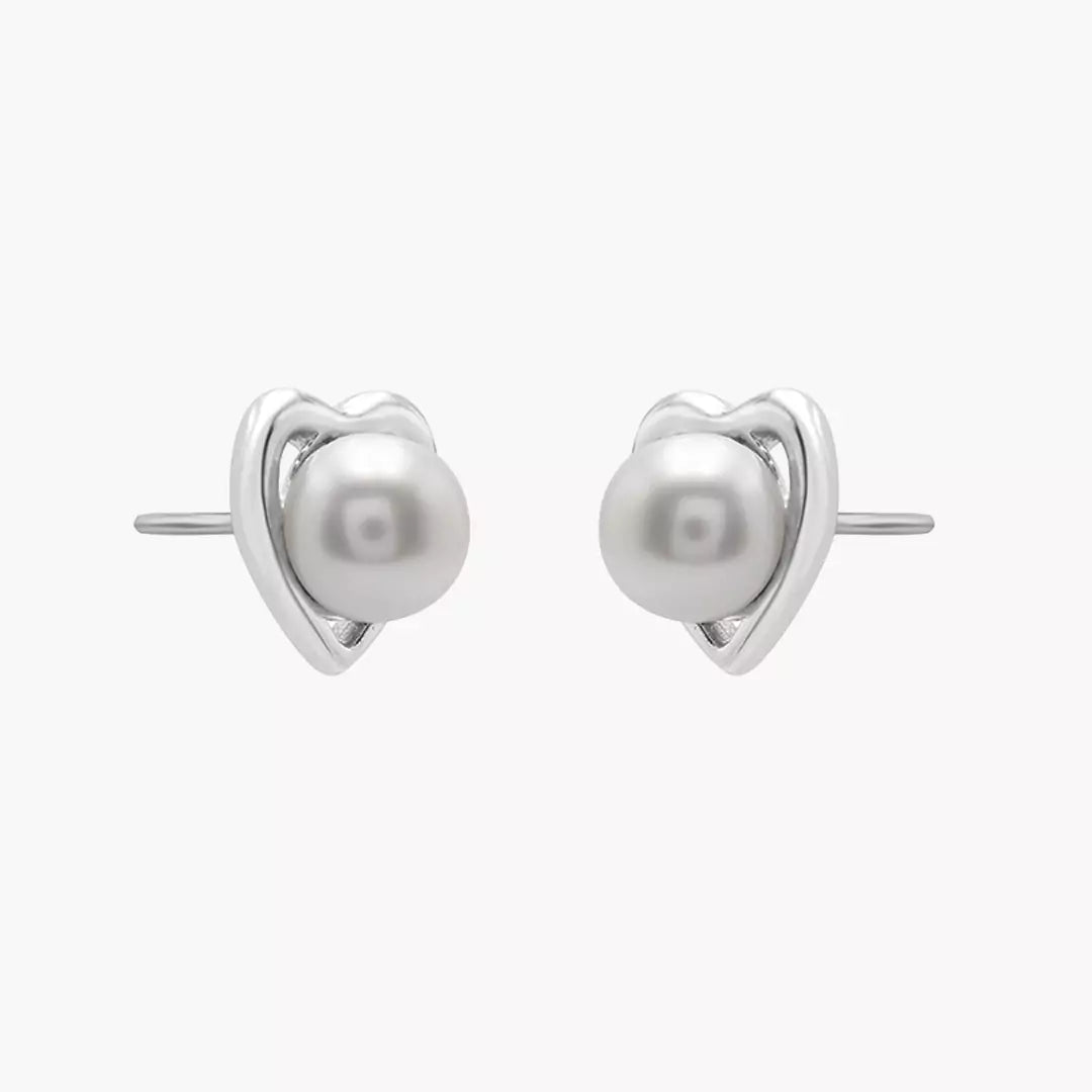 Hearty Pearl Studs