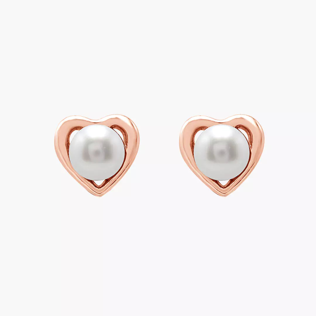 Hearty Pearl Studs