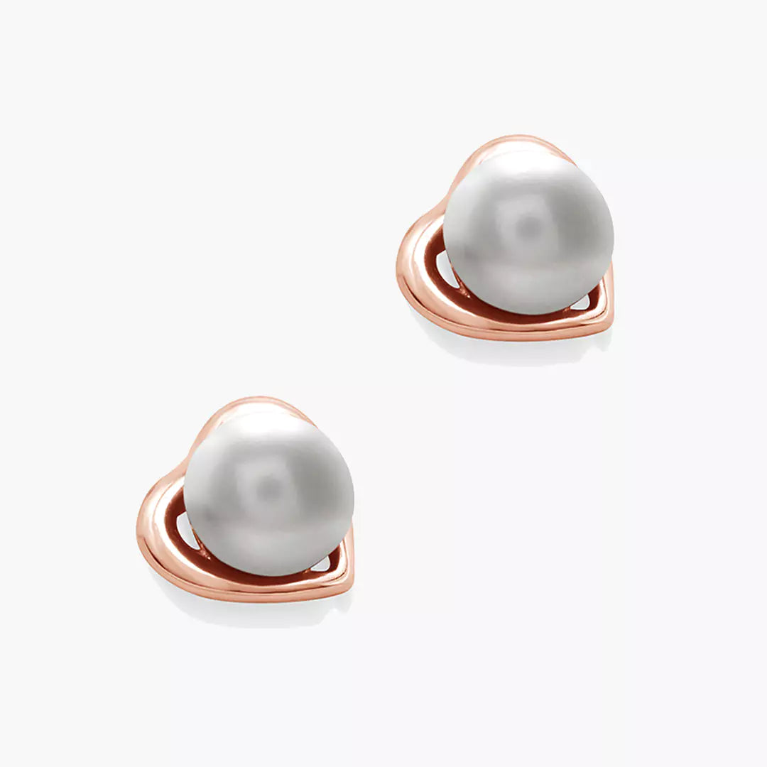 Hearty Pearl Studs