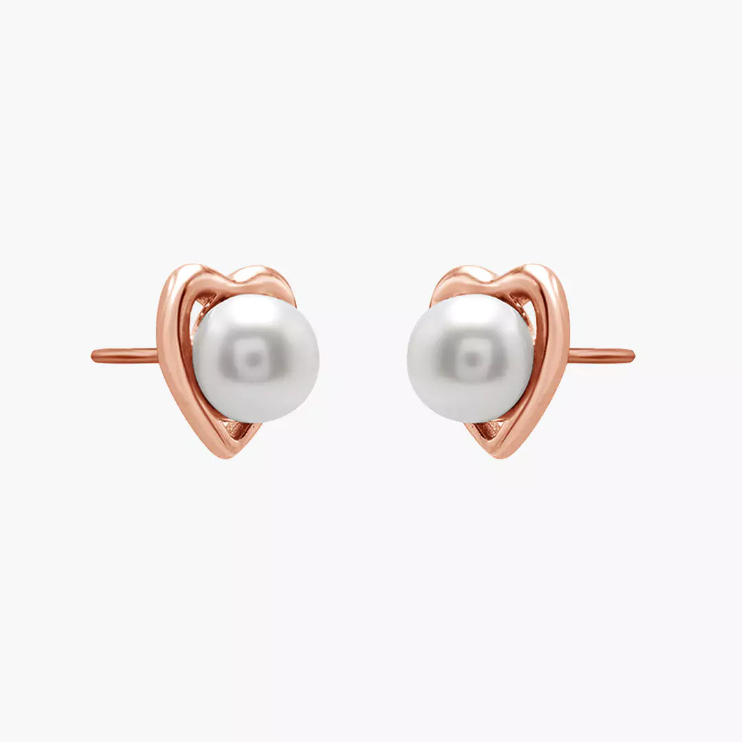Hearty Pearl Studs