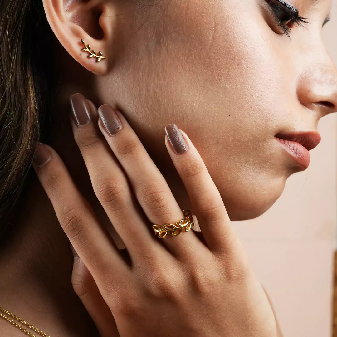 Leaf Band Ring