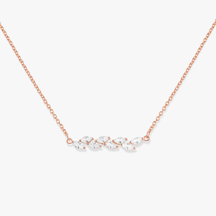 Leafy Marquise Necklace