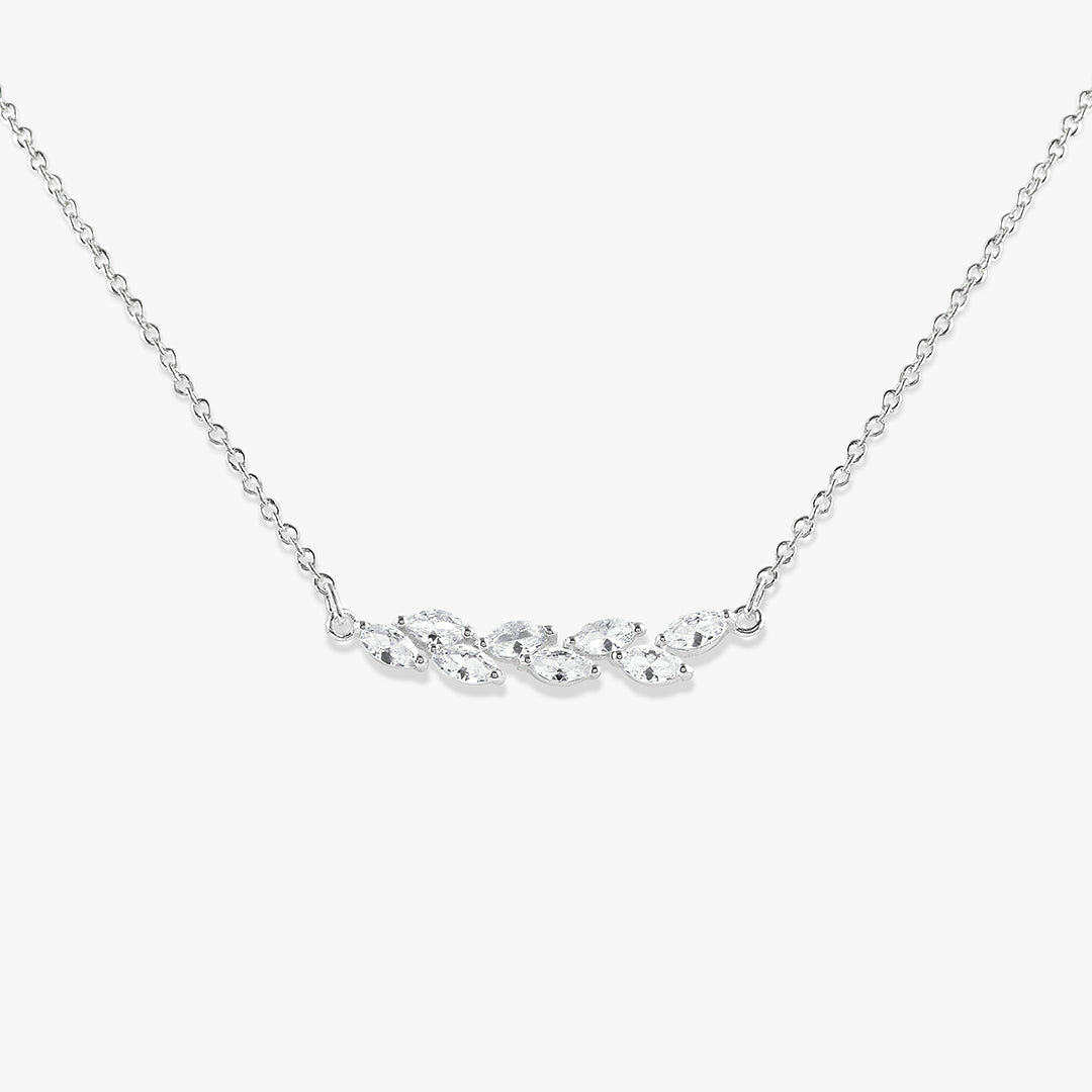 Leafy Marquise Necklace