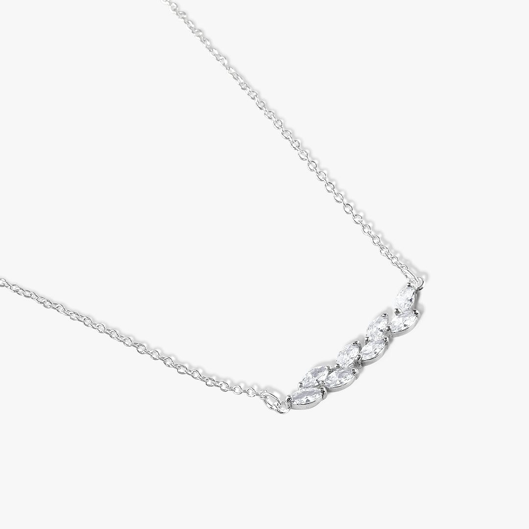 Leafy Marquise Necklace