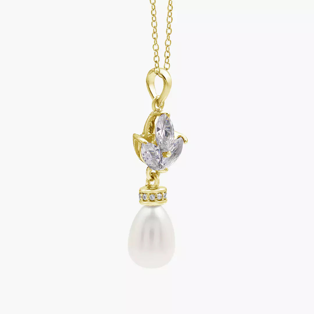 Lotus Pearl Necklace