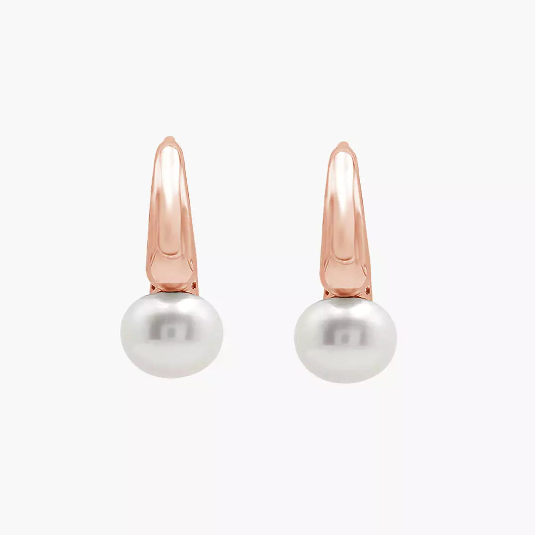 Minimal Pearl Huggies